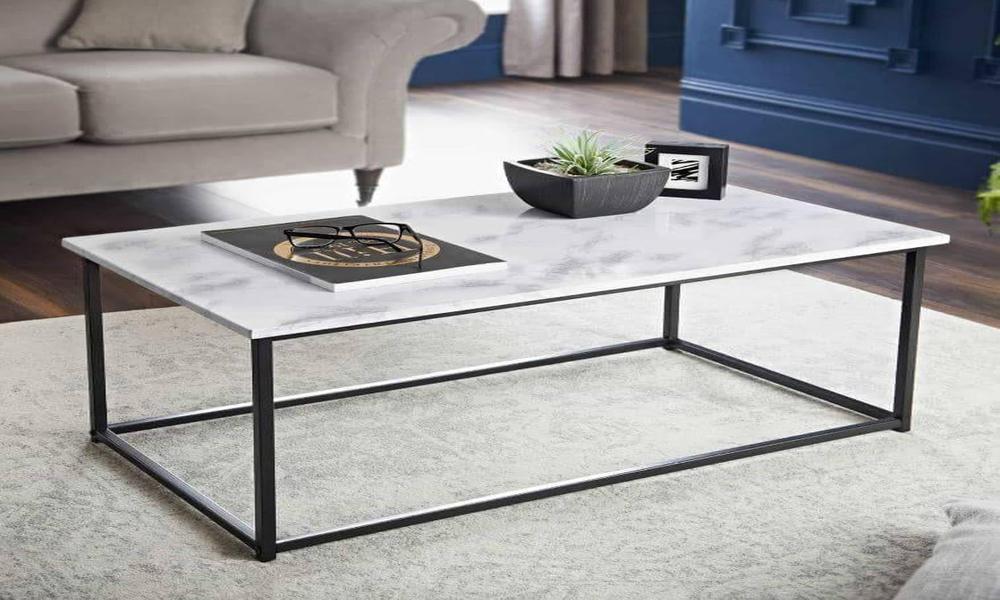 What are the different styles of marble coffee tables for living room
